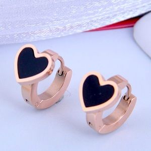 Rose Gold Earrings Stainless Steel
